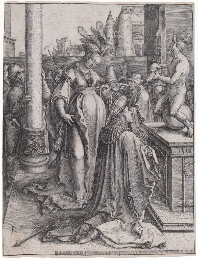 Solomon’s Idolatry, 1514 av Lucas Van Leyden