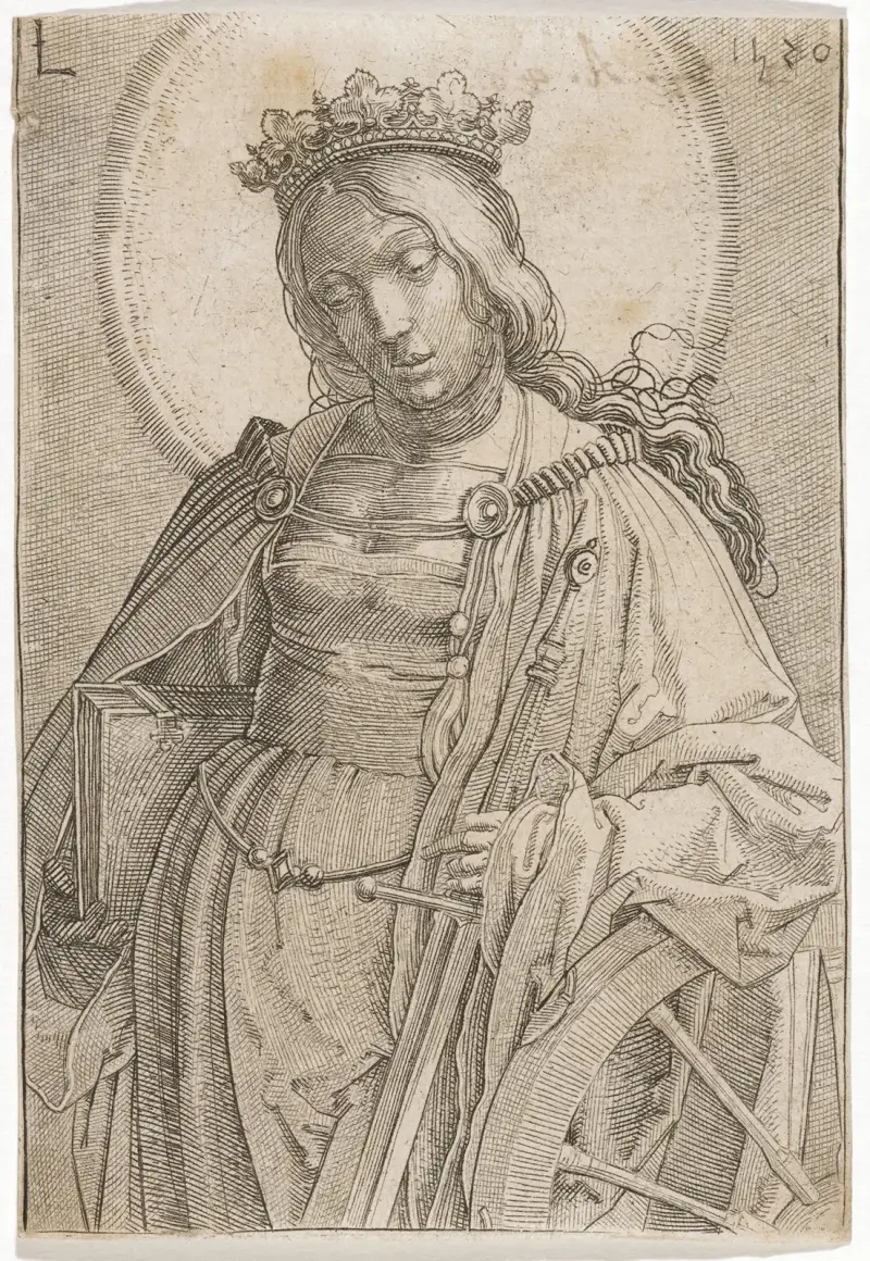 Die heilige Katharina von Alexandria von Lucas Van Leyden