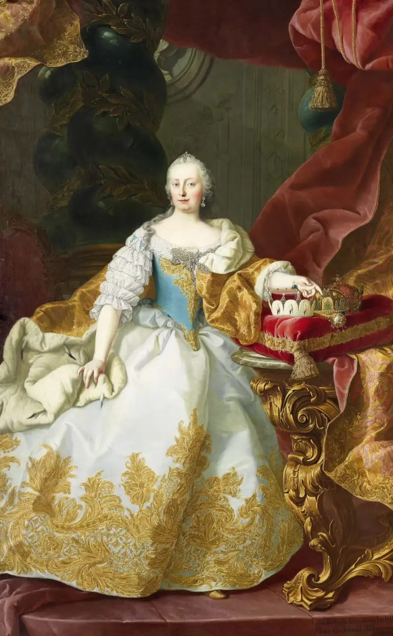 Maria Teresia med Josef II som barn av Martin van Meytens