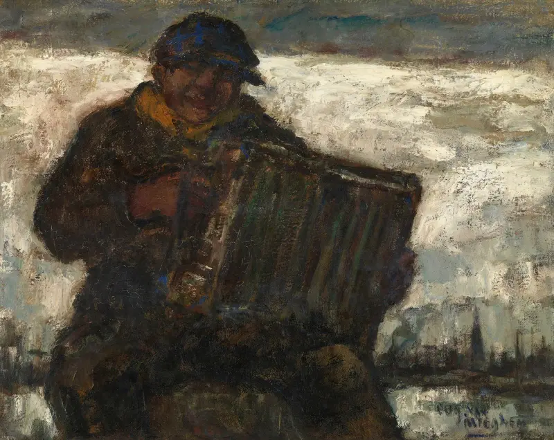 Harmonica Player av Eugeen Van Mieghem