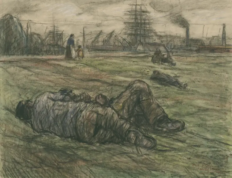 Ruhend am Scheldedeich von Eugeen Van Mieghem