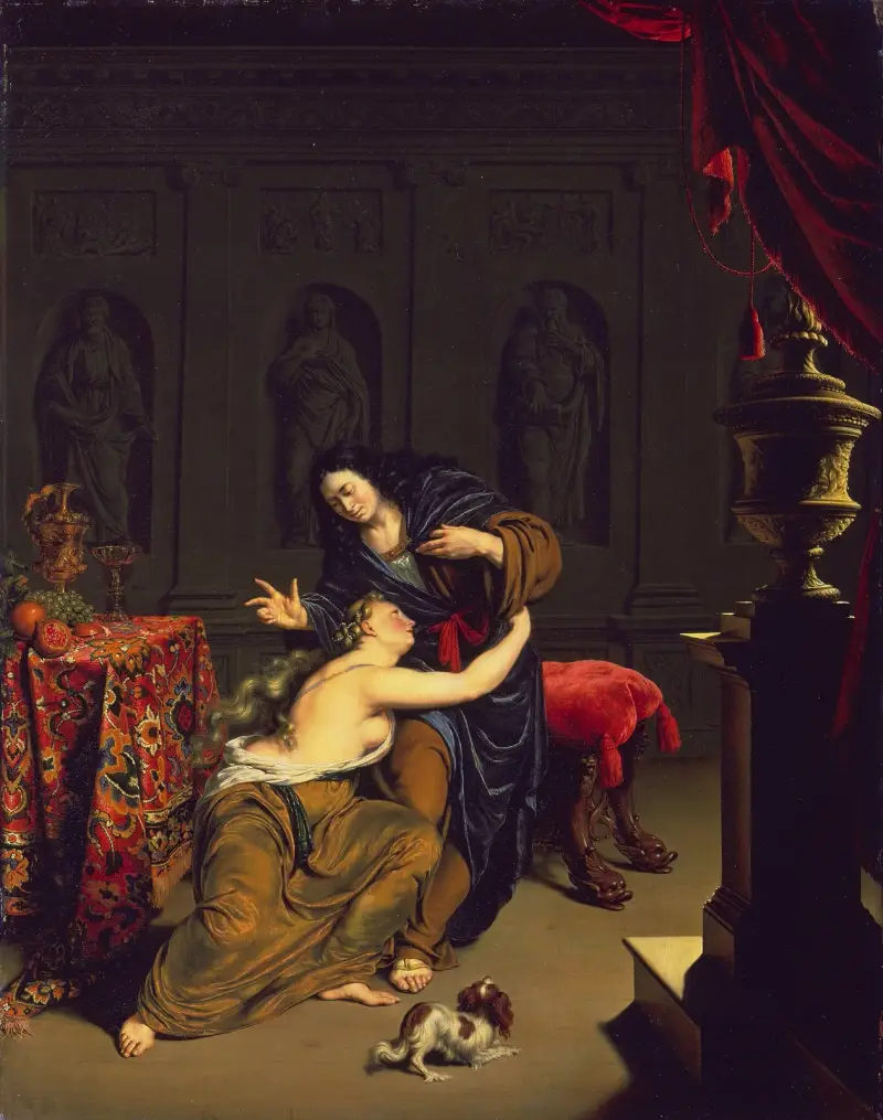 Joseph und Potiphers Frau von Willem Van Mieris
