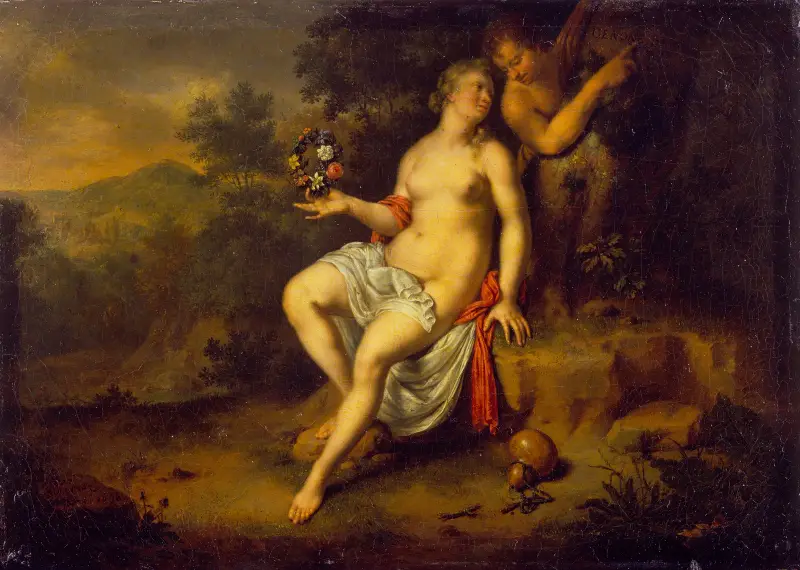 Paris und Oinone von Willem Van Mieris