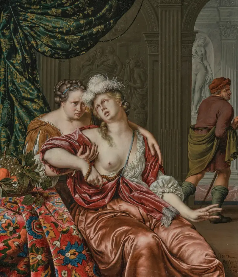 The Death of Cleopatra av Willem Van Mieris