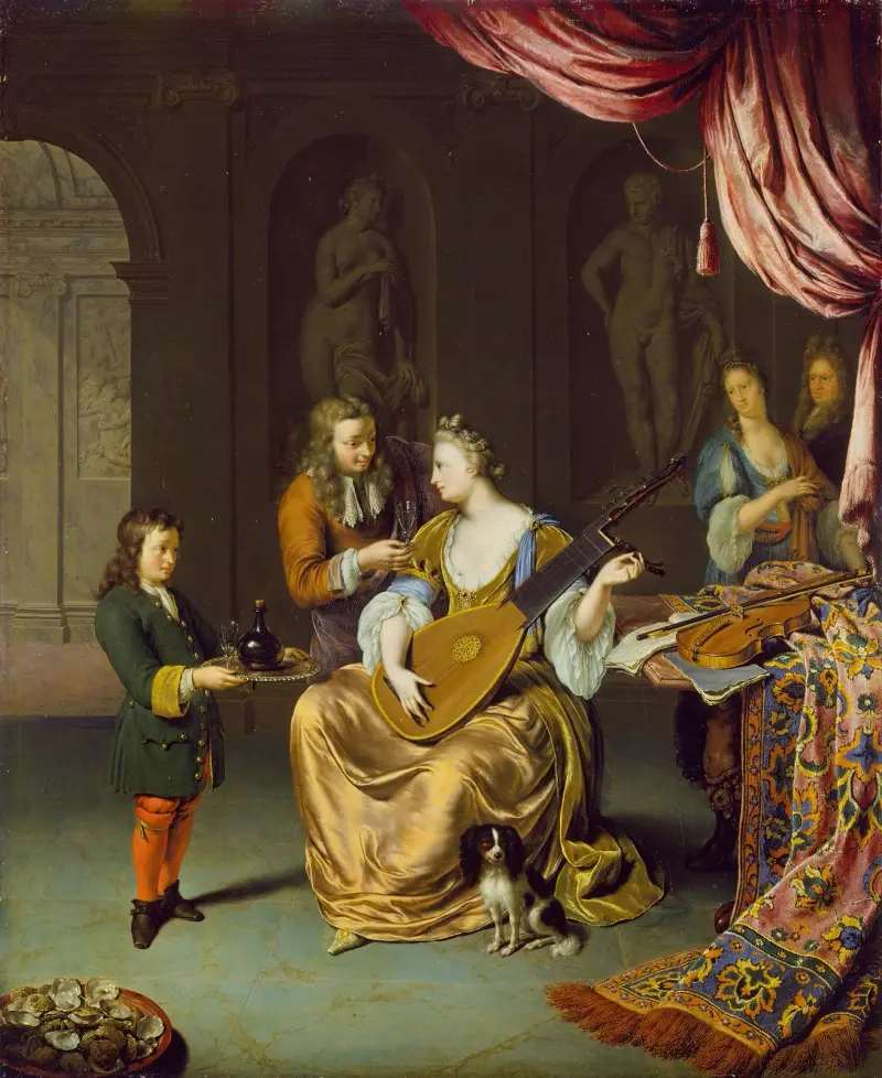 Der Lautenspieler von Willem Van Mieris