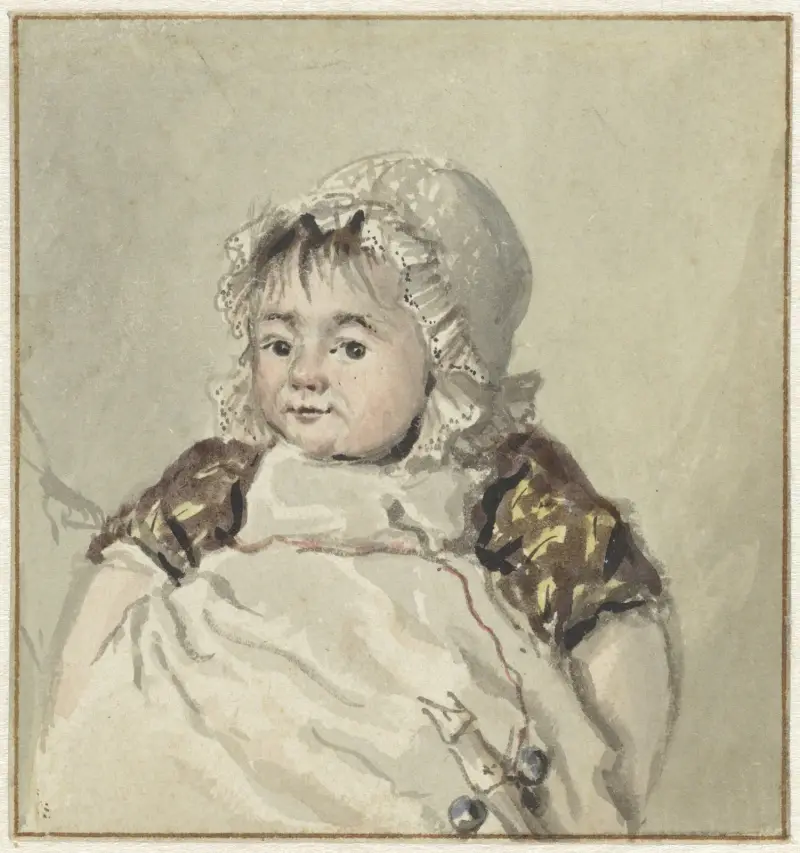 Portret van Cornelia Johanna van Os av Georgius Jacobus Johannes van Os