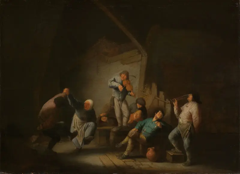 Tańcząca para, Adriaen van Ostade