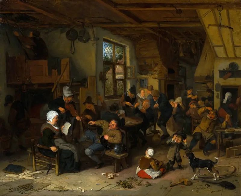 Peasant Inn av Adriaen van Ostade