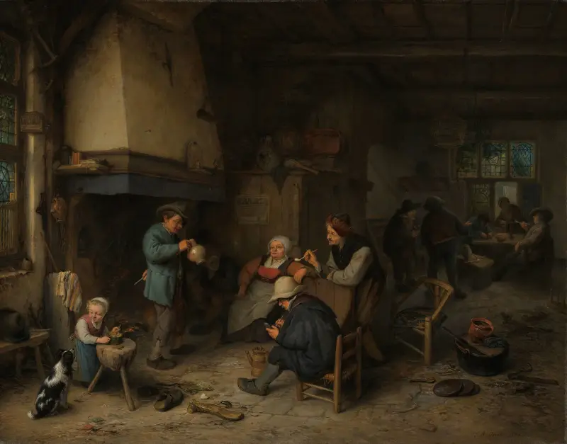 Sedláci v interiéru, Adriaen van Ostade