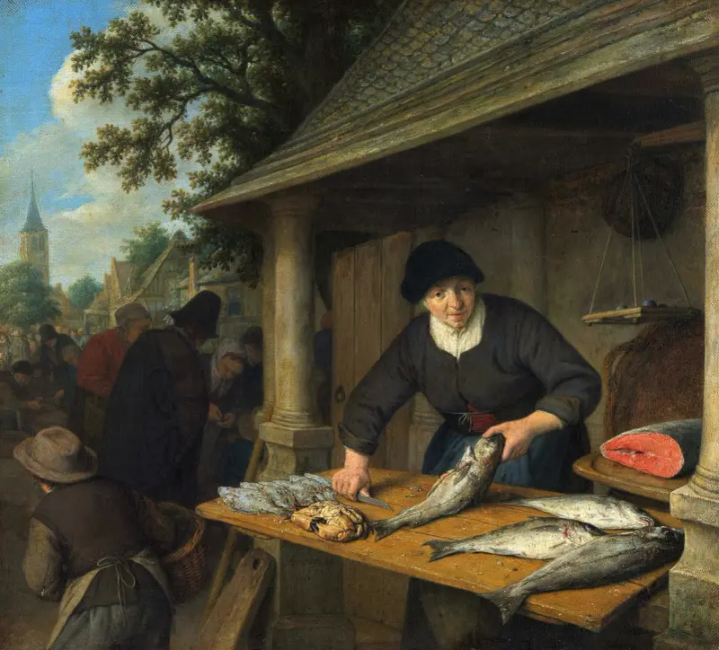 Rybářova žena, Adriaen van Ostade