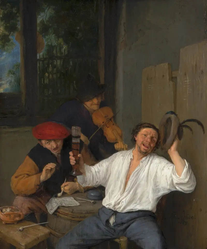 Veselí pijáci, Adriaen van Ostade
