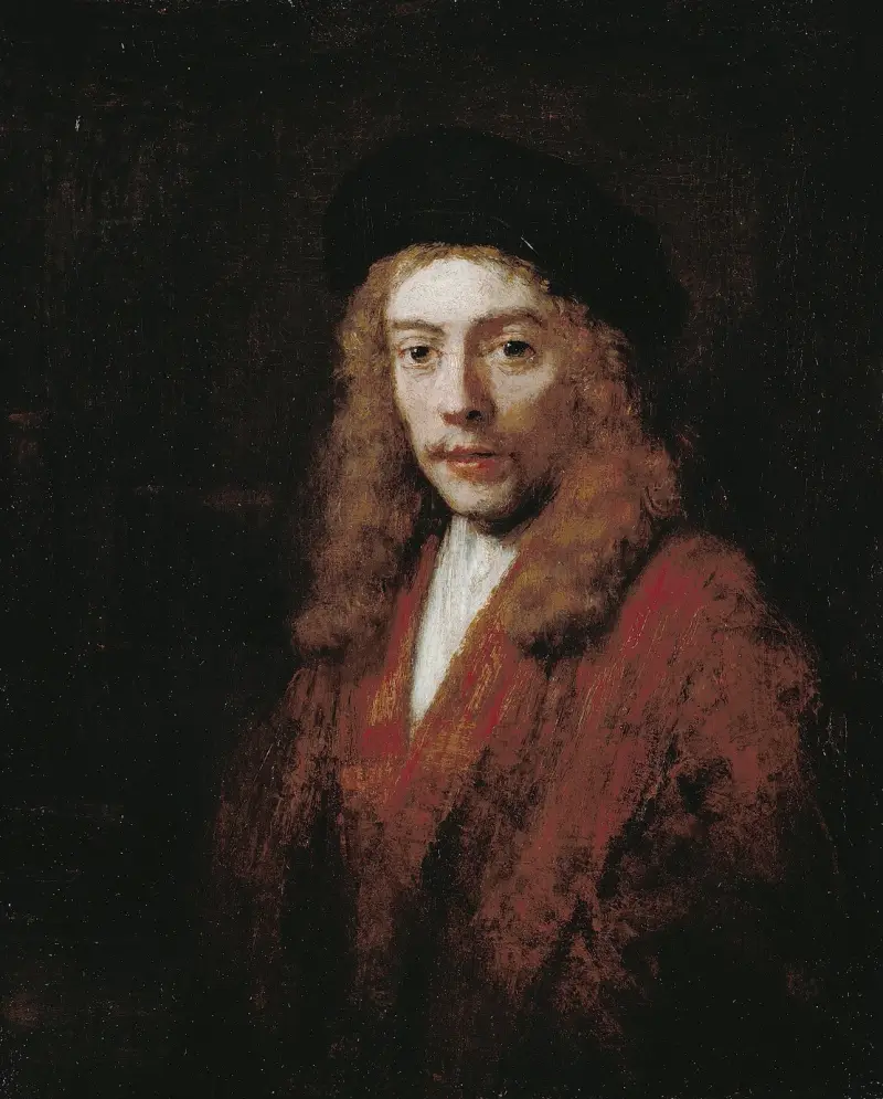 Ung man, möjligen konstnärens son Titus av Rembrandt van Rijn