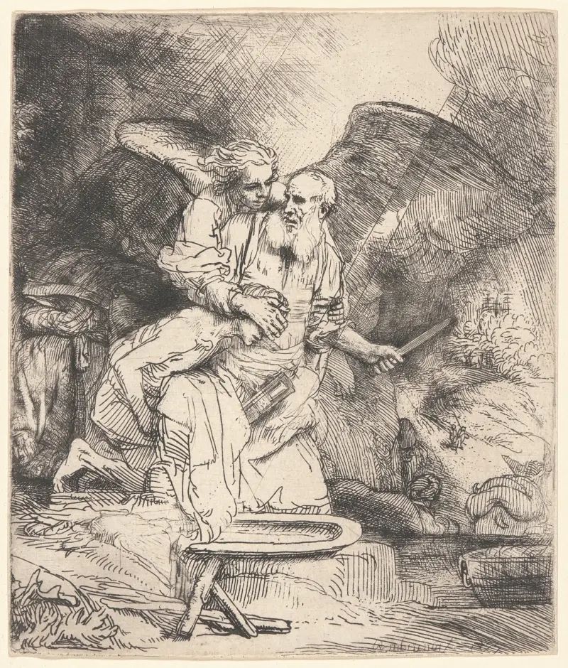Abraham’s Sacrifice, 1655 – nr 1 av Rembrandt van Rijn