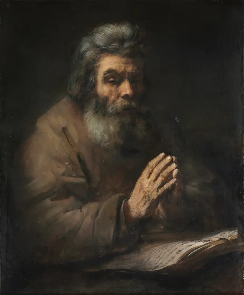 Stařec v modlitbě, Rembrandt van Rijn