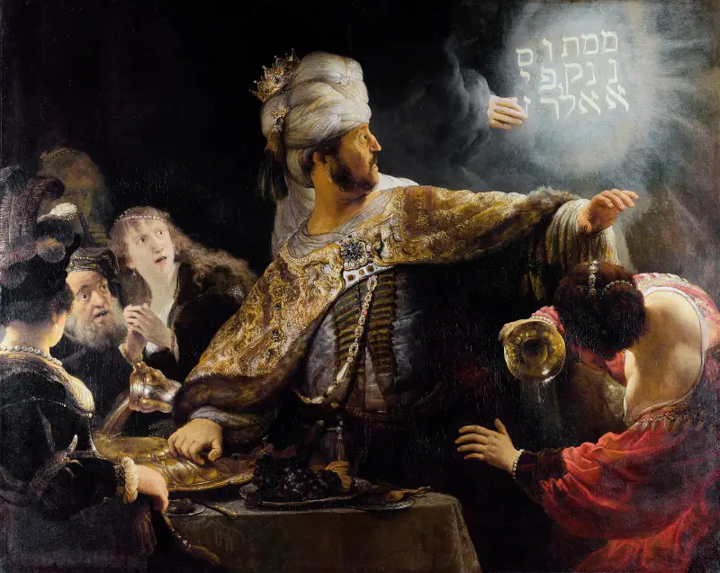 Belshazzar’s feast (from 1634 until 1639), Rembrandt van Rijn