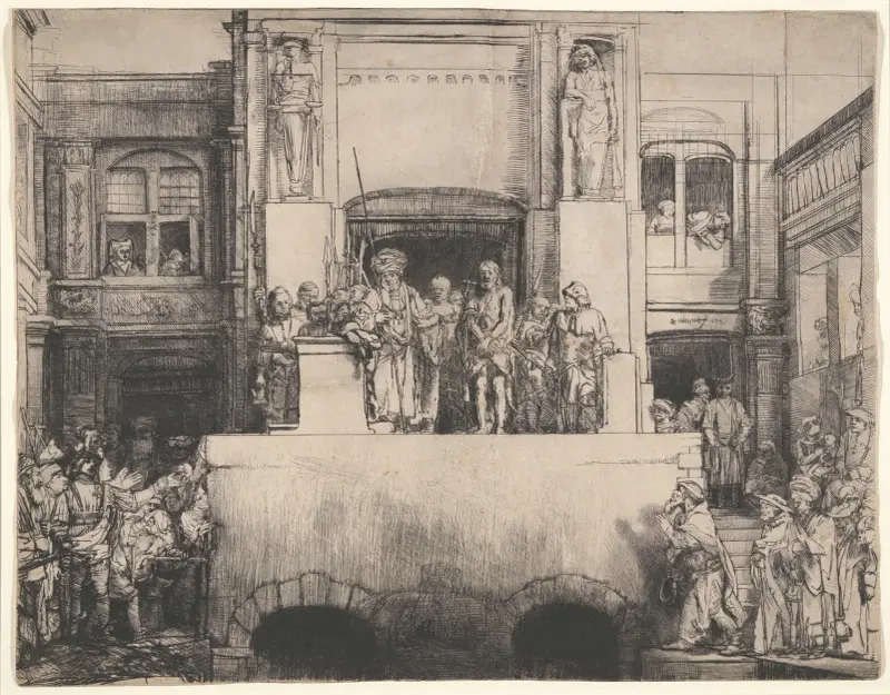 Christus wird dem Volk vorgeführt, 1655 – Nr. 2 von Rembrandt van Rijn