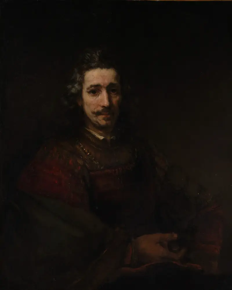 Mann mit dem Vergrößerungsglas von Rembrandt van Rijn