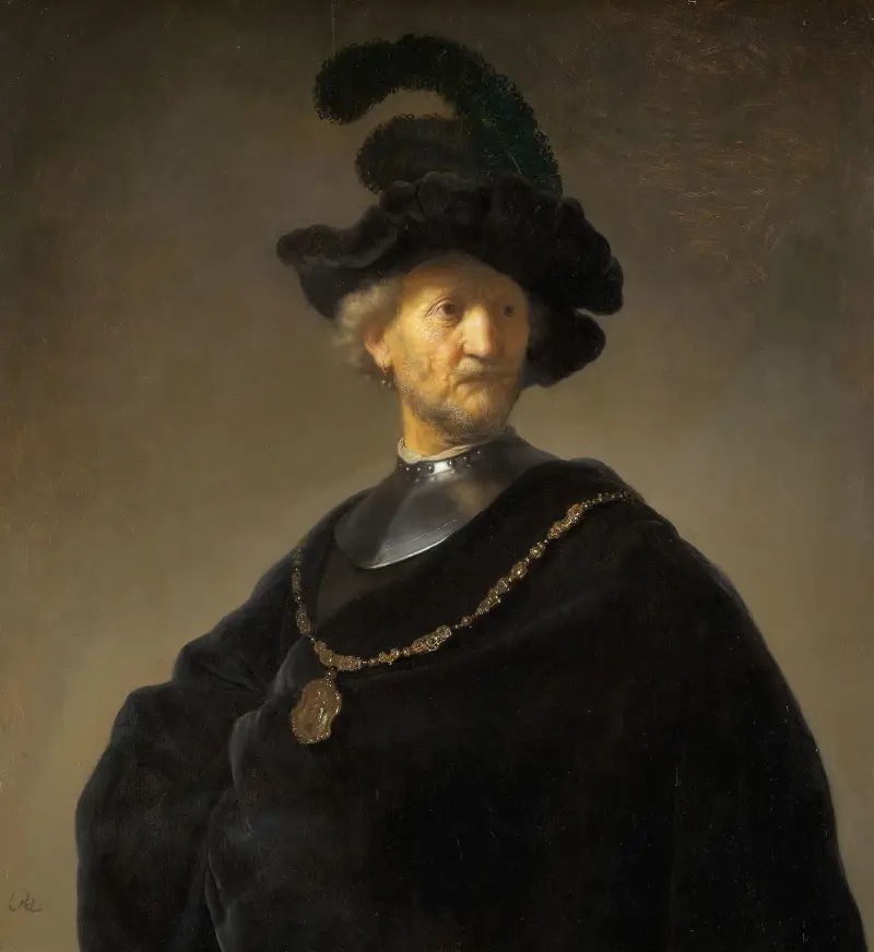 Old Man with a Gold Chain av Rembrandt van Rijn