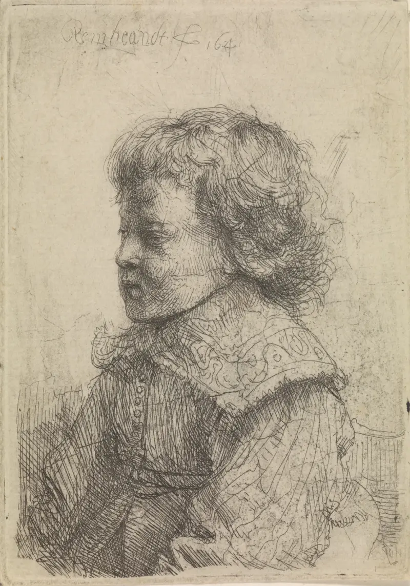 Bildnis eines Jungen im Profil von Rembrandt van Rijn
