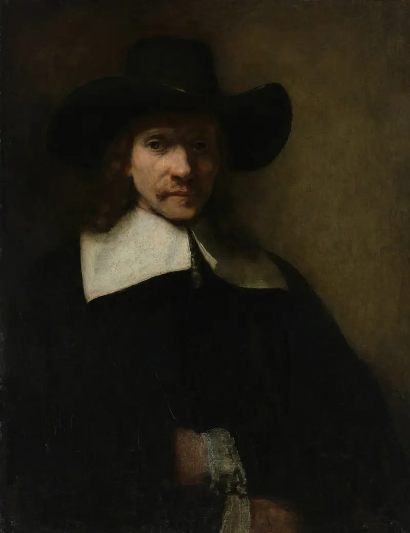 Porträtt av en man, 1655 av Rembrandt van Rijn