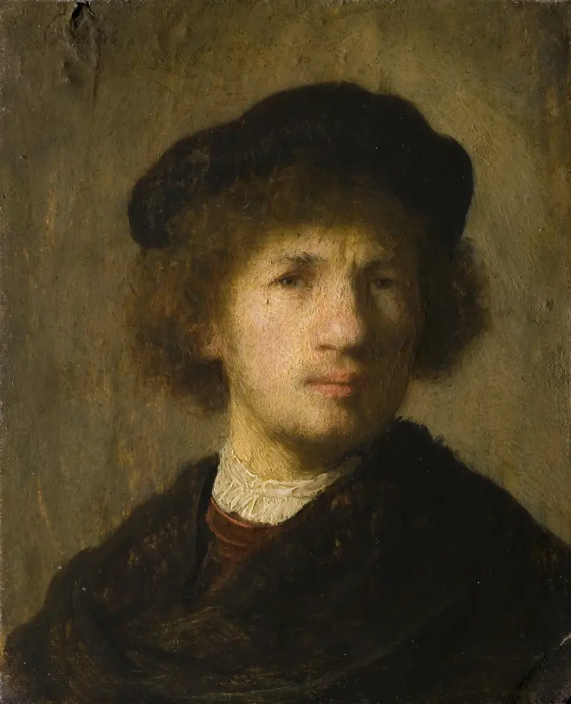 Selbstbildnis, 1630 von Rembrandt van Rijn