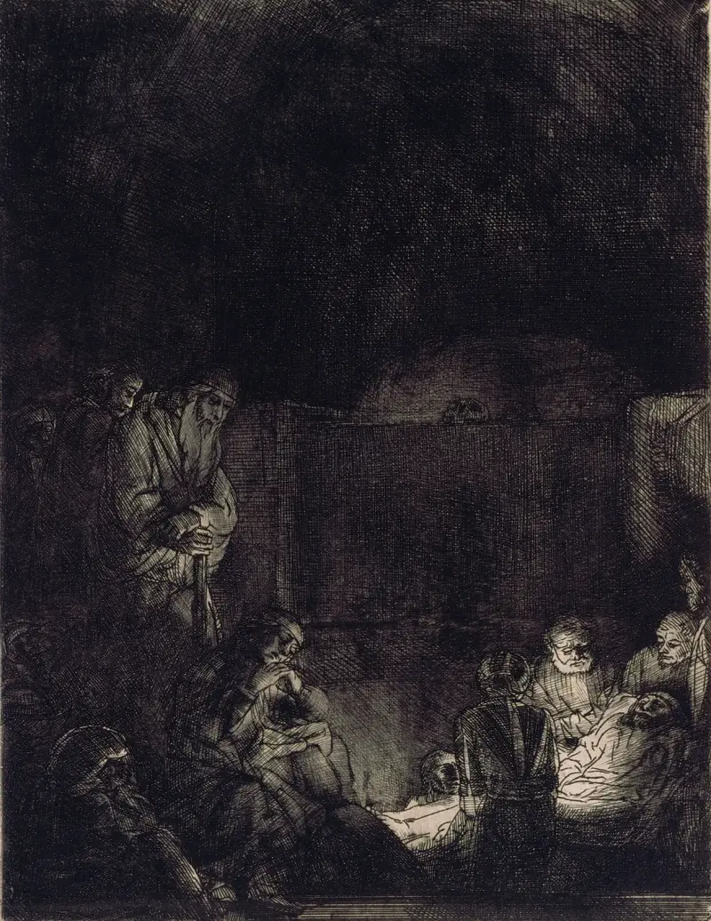 The Entombment av Rembrandt van Rijn
