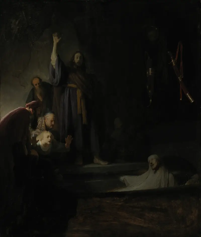Die Auferweckung des Lazarus, 1630 von Rembrandt van Rijn