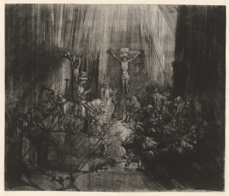 The Three Crosses, 1653 – nr 1 av Rembrandt van Rijn