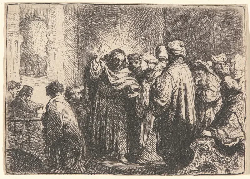 The Tribute Money av Rembrandt van Rijn