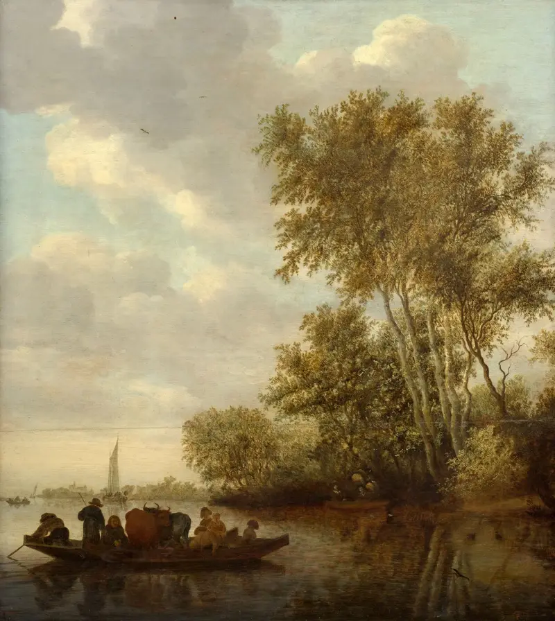 The ferry – nr 1 av Salomon van Ruysdael