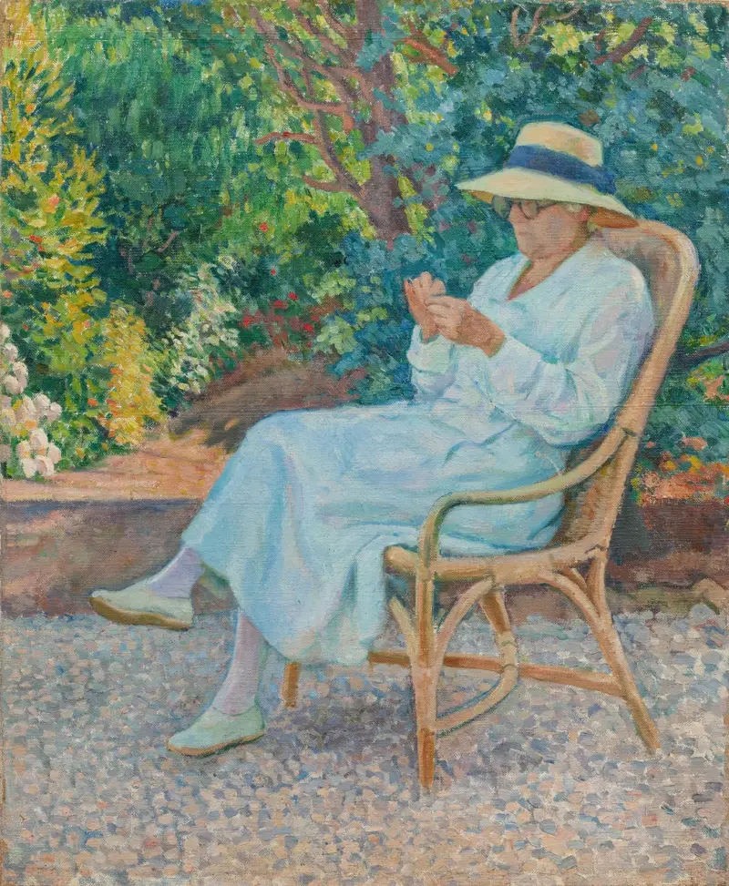 V zahradě, Theo van Rysselberghe