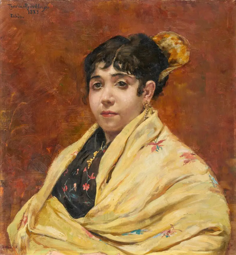 Bildnis einer jungen Spanierin von Theo van Rysselberghe