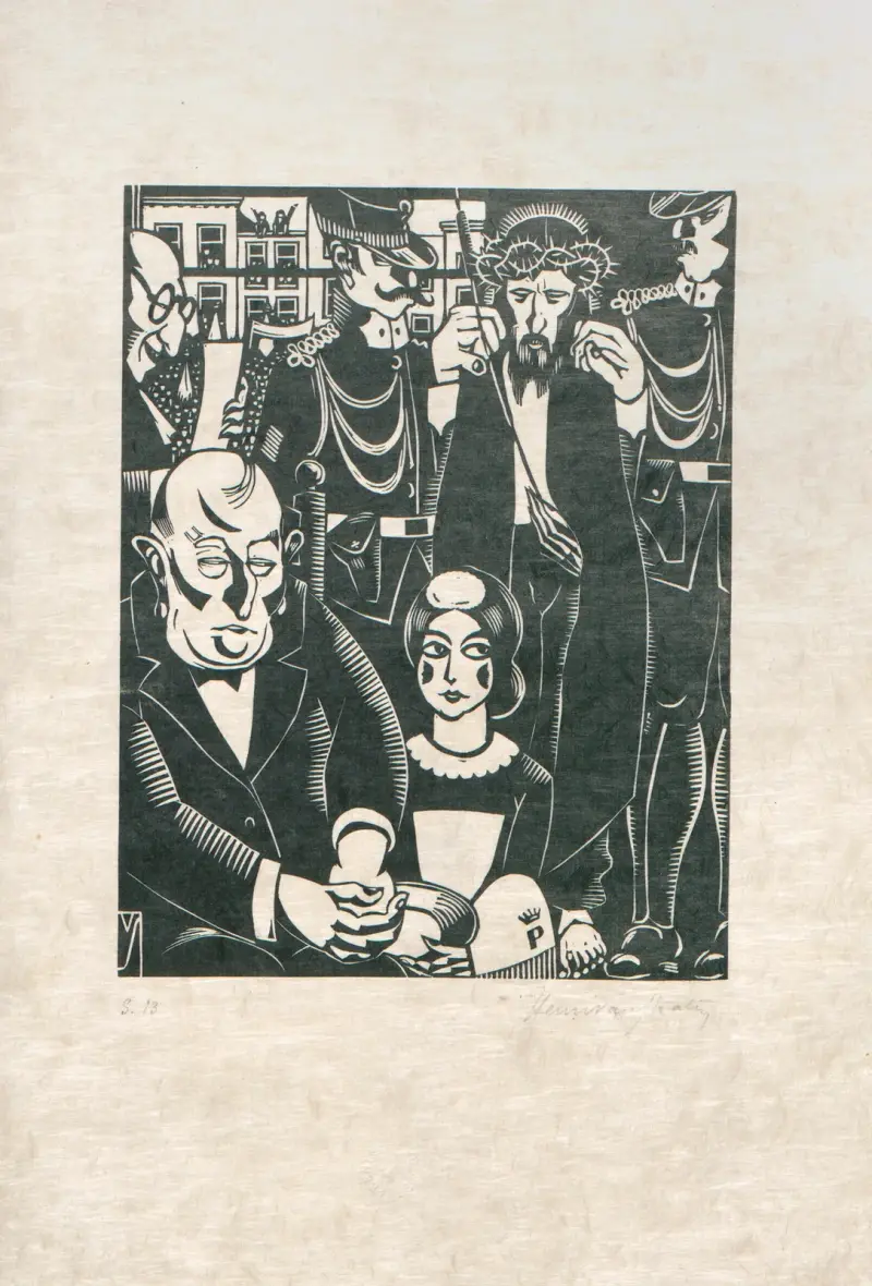 Der Kreuzweg, Tafel 1 von Henri Van Straten