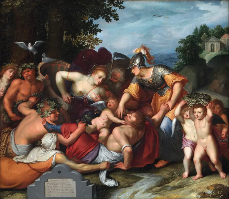 Allegory of the Temptations of Youth av Otto van Veen