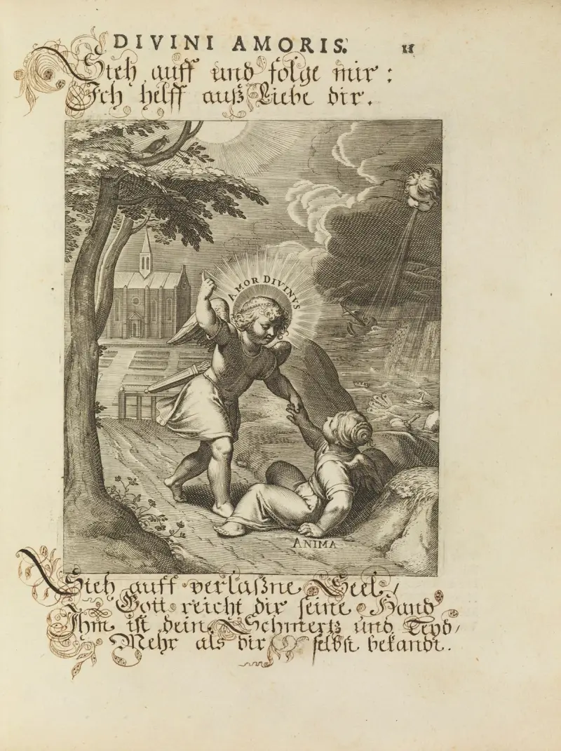 Amoris divini emblemata Pl.03 av Otto van Veen