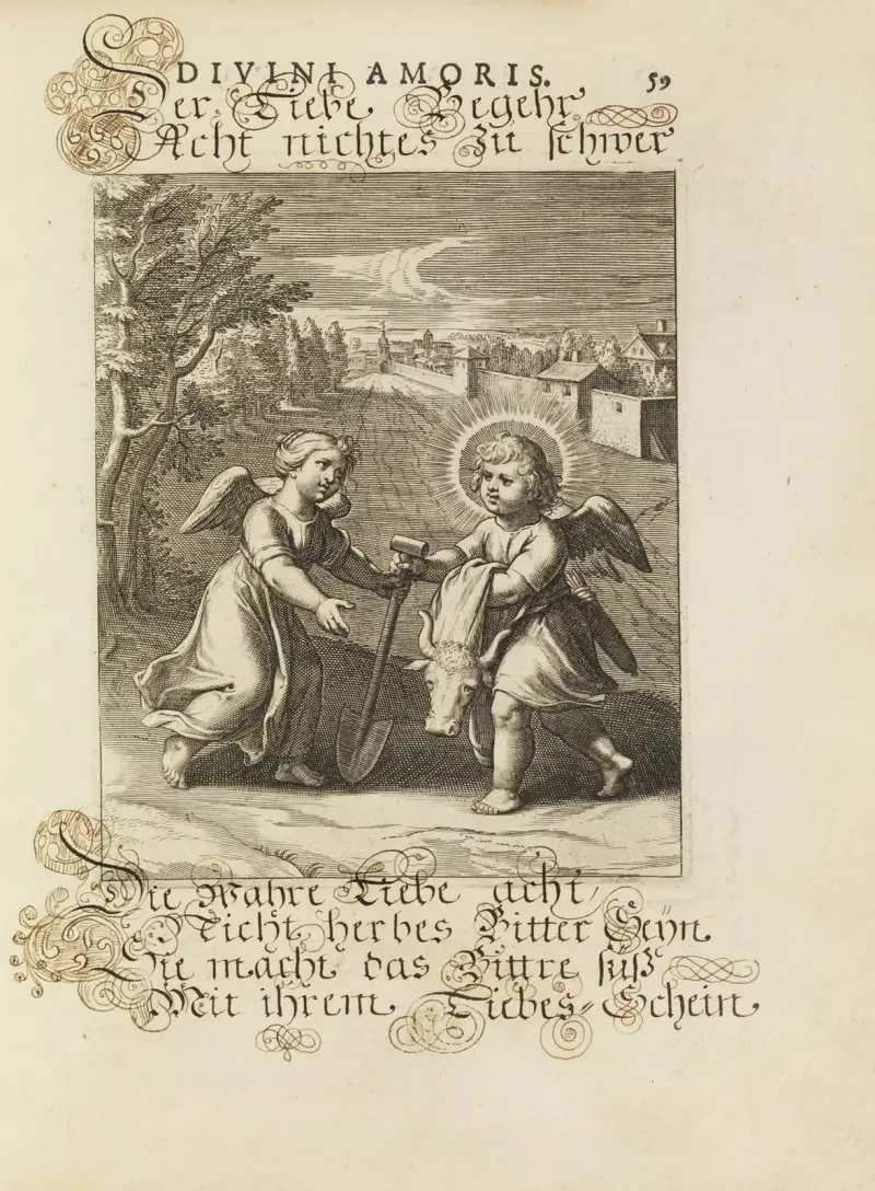Amoris divini emblemata Pl.27 av Otto van Veen