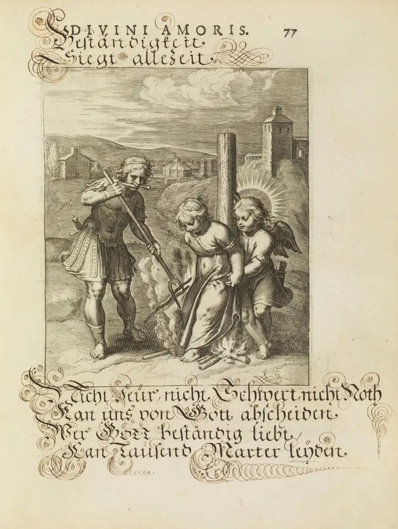Emblemata divini amoris, Taf. 36 von Otto van Veen