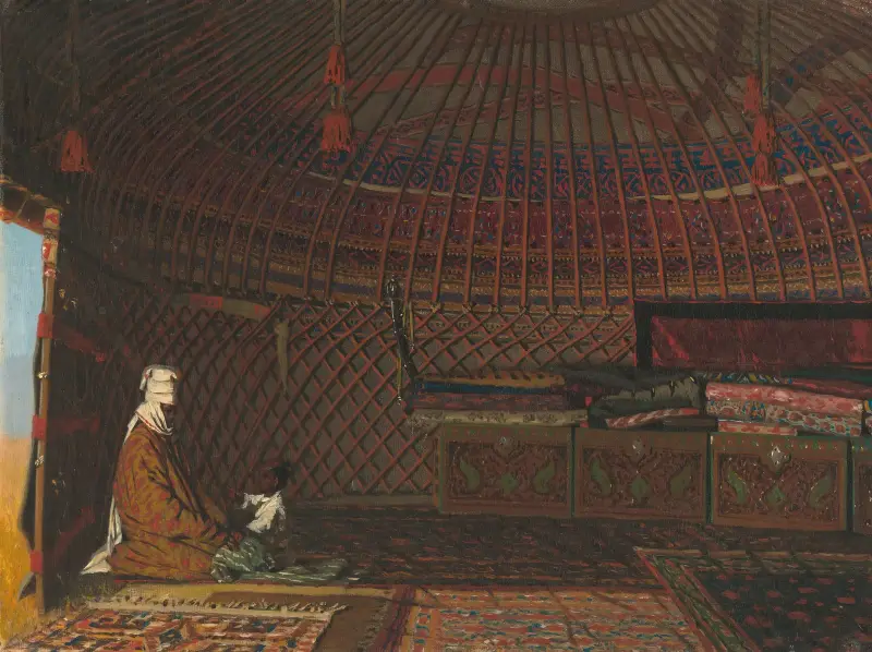 Inne i en rik kirgiz tält av Vasily Vereshchagin