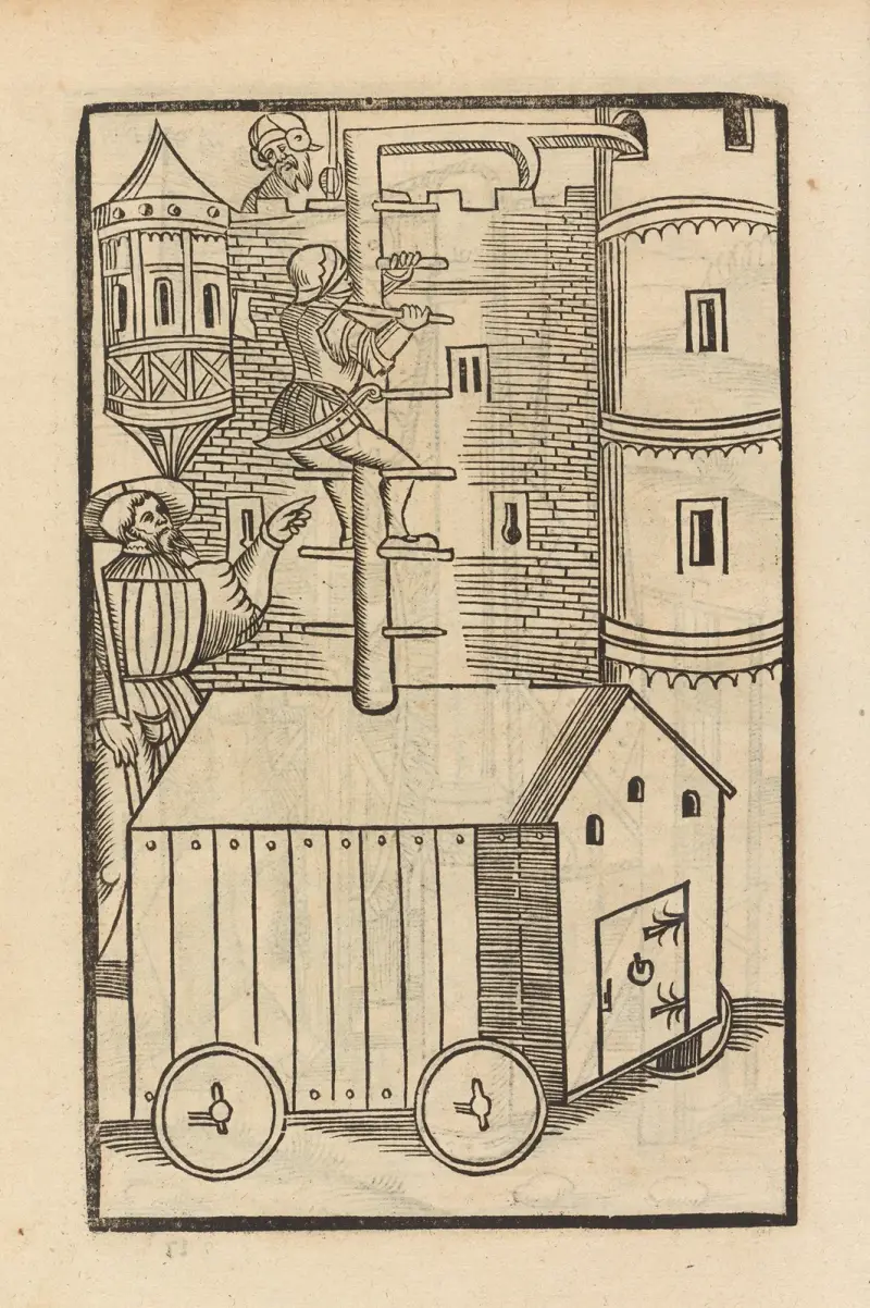 Fyra böcker om ridderskapet, plansch 108 av Flavius Vegetius Renatus