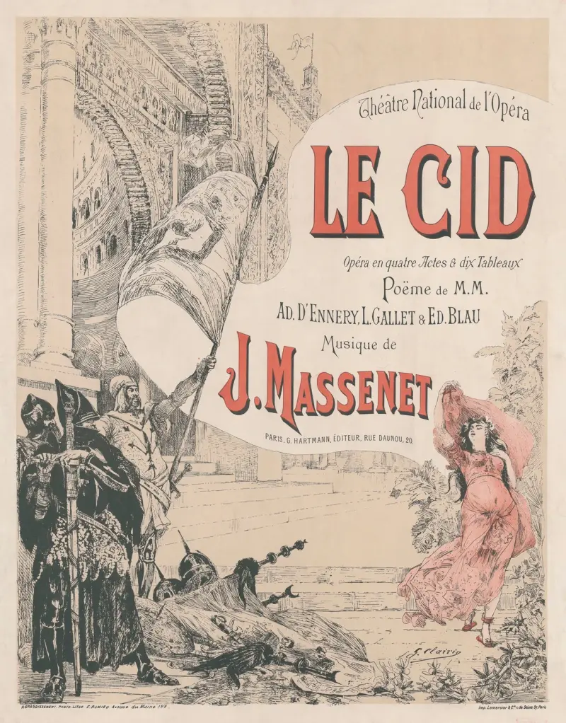 Jules Massenet’s Le Cid av Georges Jules Victor Clairin