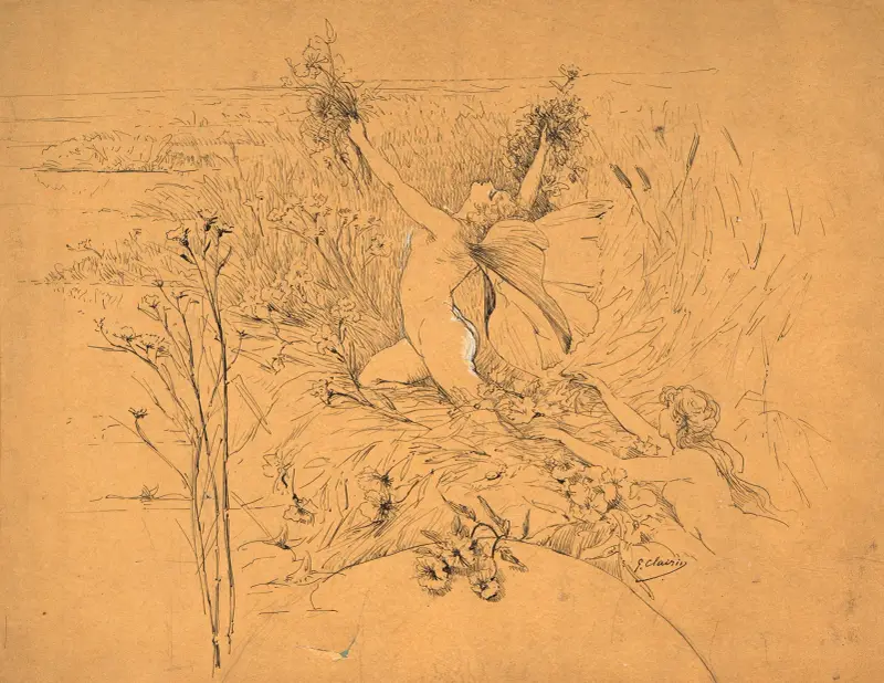 La mare aux fées av Georges Jules Victor Clairin