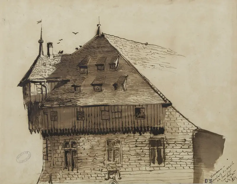 Konstanz. Konsiliepalatset där Jan Hus dömdes av Victor Hugo