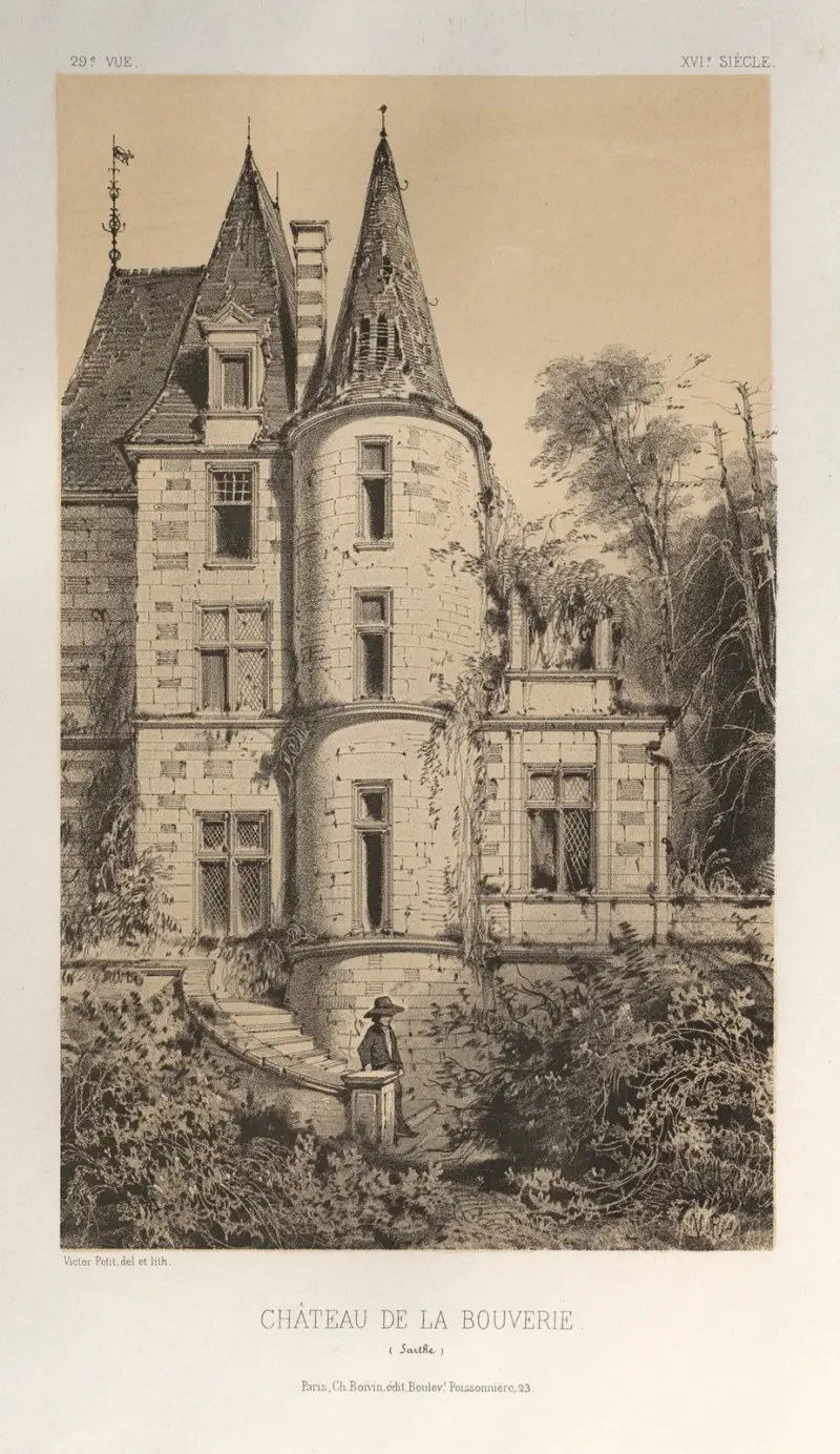 Chateau De La Bouverie (Sarthe) av Victor Petit