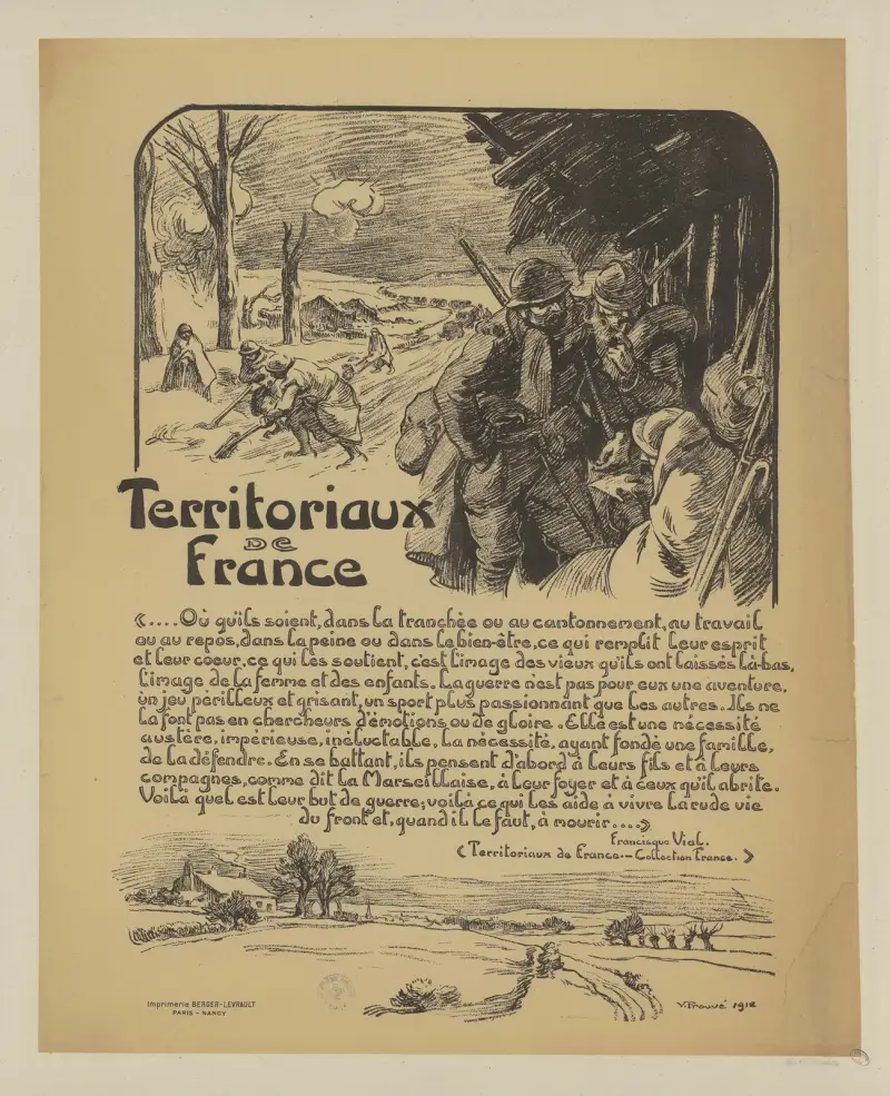 Territoriaux de France von Victor Prouvé
