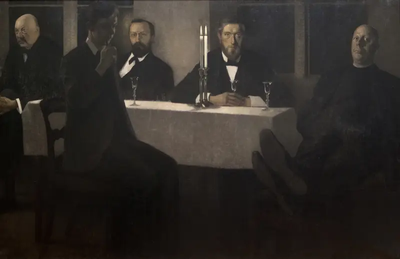Fünf Porträts von Vilhelm Hammershøi