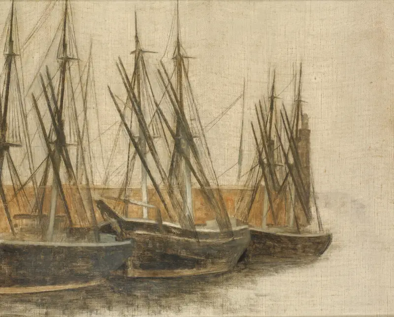 Från Christianshavns kanal, Köpenhamn av Vilhelm Hammershøi