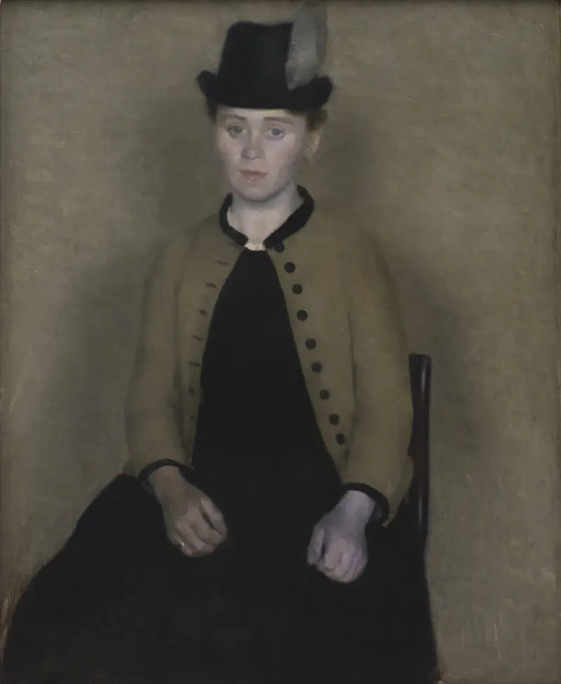 Ida Ilsted, později umělcova manželka, Vilhelm Hammershøi