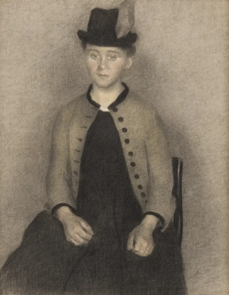 Ida Ilsted, konstnärens hustru av Vilhelm Hammershøi