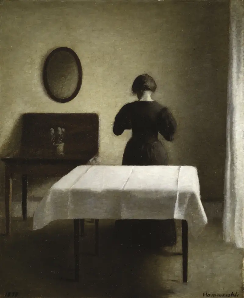 Interieur, 1898 von Vilhelm Hammershøi