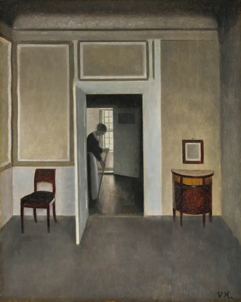 Interior, Strandgade 30 – nr 1 av Vilhelm Hammershøi